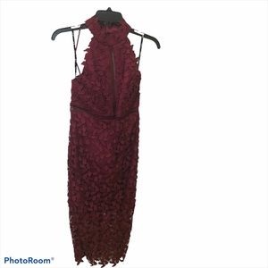 Bardot halter lace dress Small/6